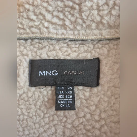 Leather-Effect Shearling Lining Jacket Fall - Picture 4 of 16